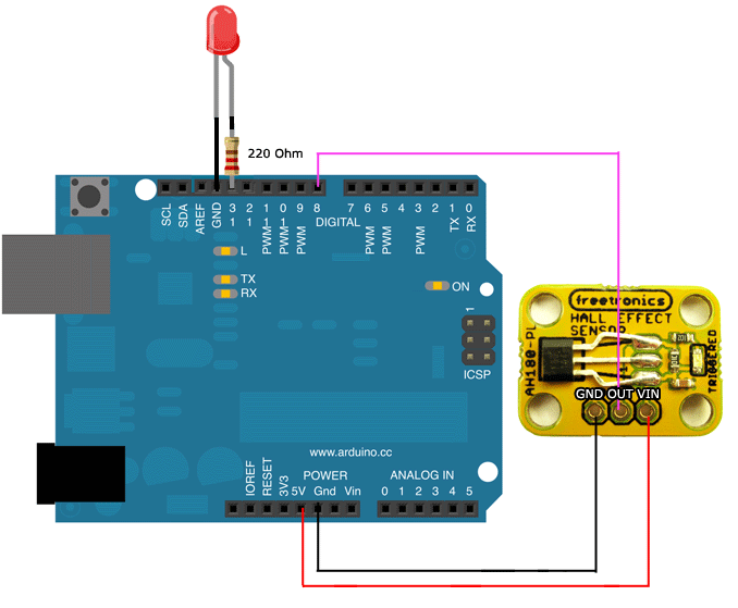 Hall Effect Sensor Diagram